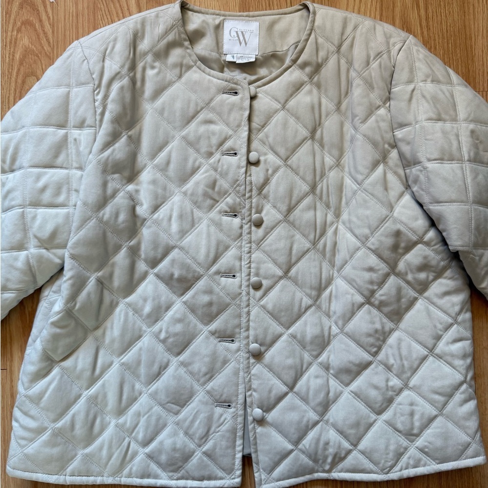 Clifford & Wills Women's Quilted Cream Jacket Sz 16 - Picture 2 of 6